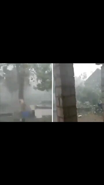 Horrifying footage of Cyclone Tauktae as it rips through India