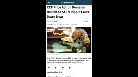 RIPPLE XRP IS BULLISH!