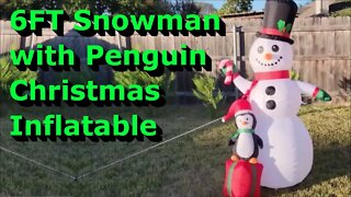 6FT Snowman with Penguin Christmas Inflatable - Full Review