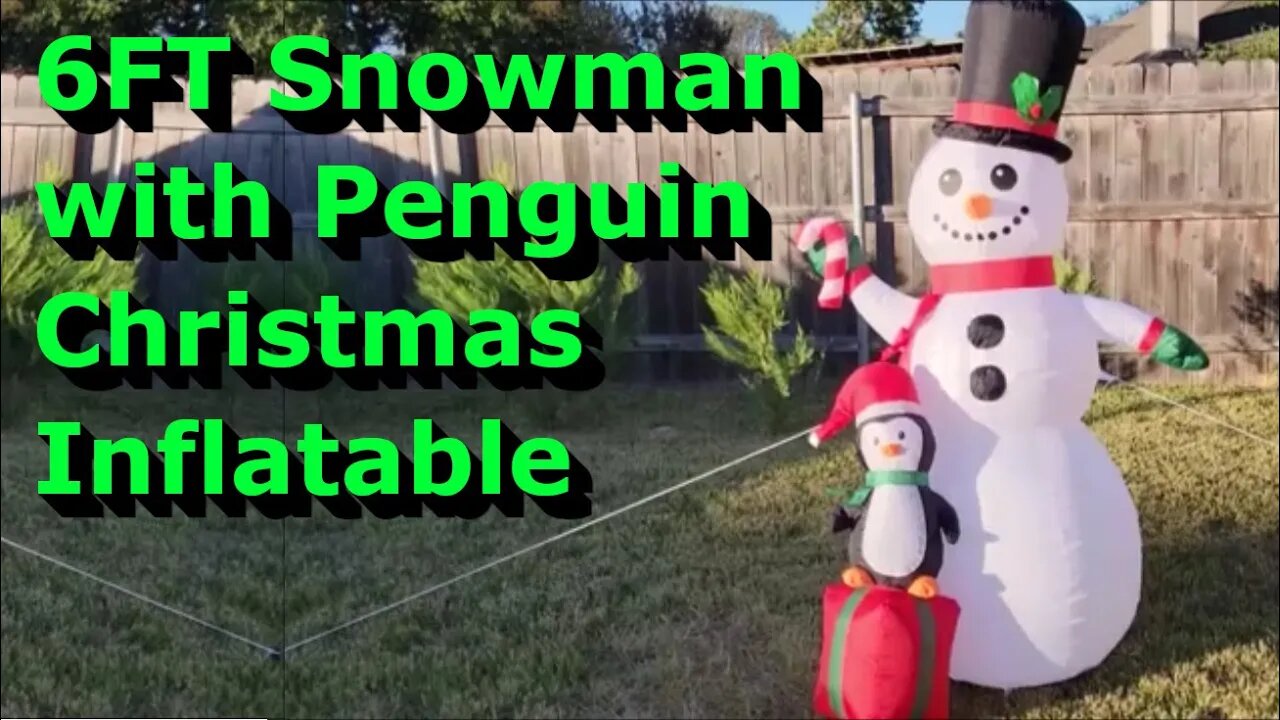 6FT Snowman with Penguin Christmas Inflatable - Full Review