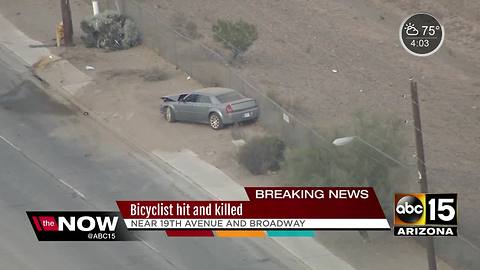 Bicyclist killed in south Phoenix crash