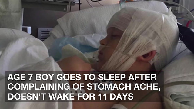 Age 7 Boy Goes to Sleep After Complaining of Stomach Ache, Doesn’t Wake for 11 Days