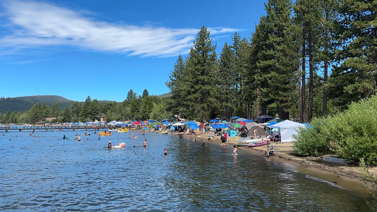 Hot day on Lake Tahoe California