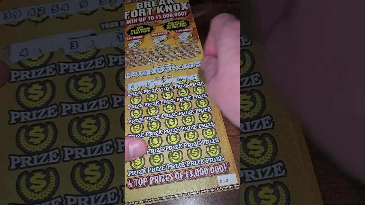 Playing $30 Lottery Tickets Fort Knox Scratch Offs