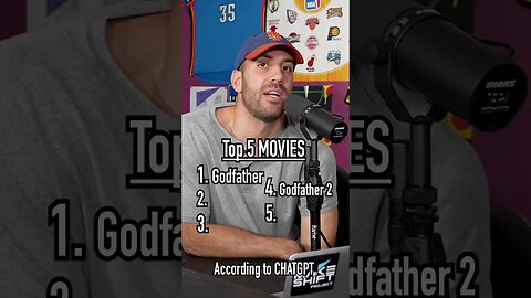 Guessing the TOP 5 MOVIES of All Time!! Did ChatGPT Get It Right? #shorts