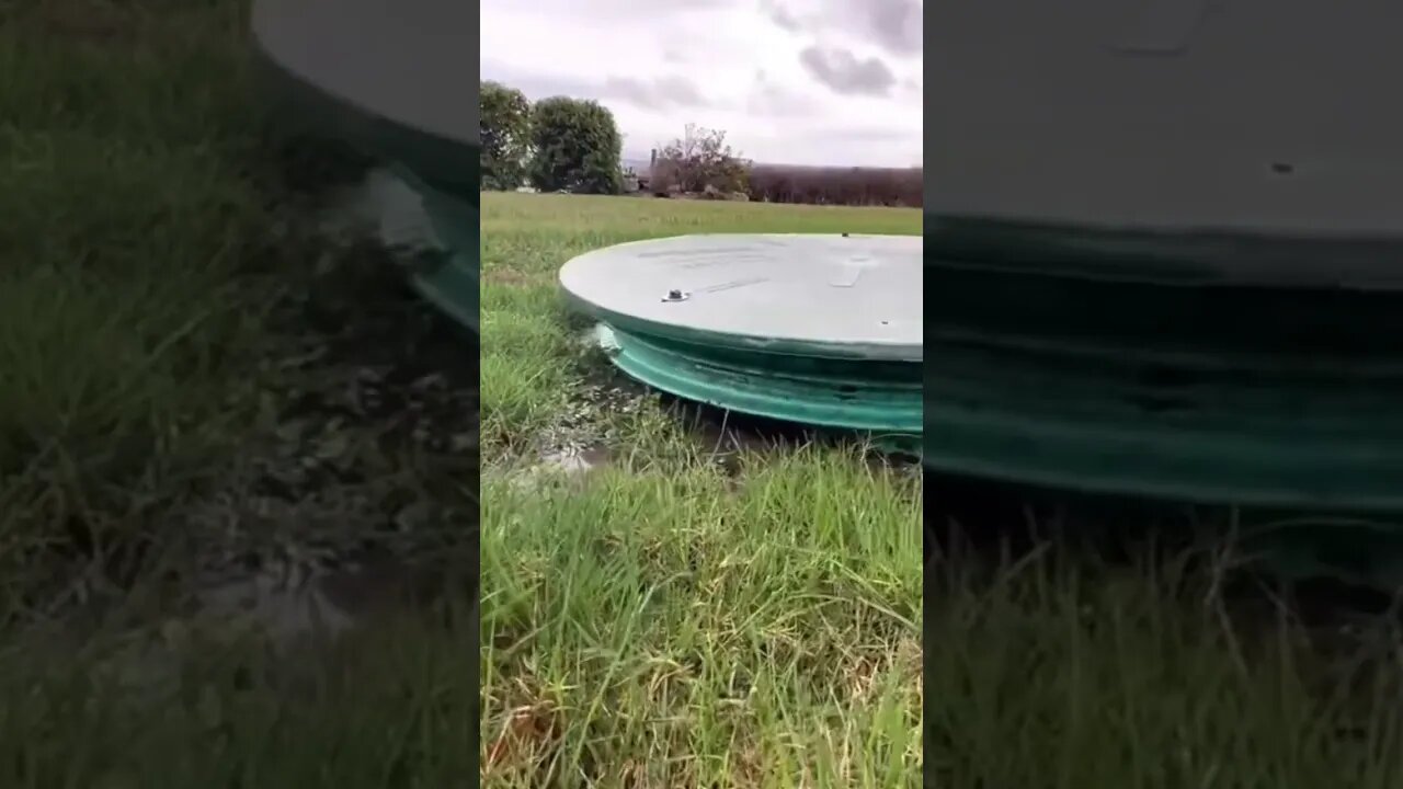 Storm water pump not working. Tank overflow and bluff saturation (not good!)