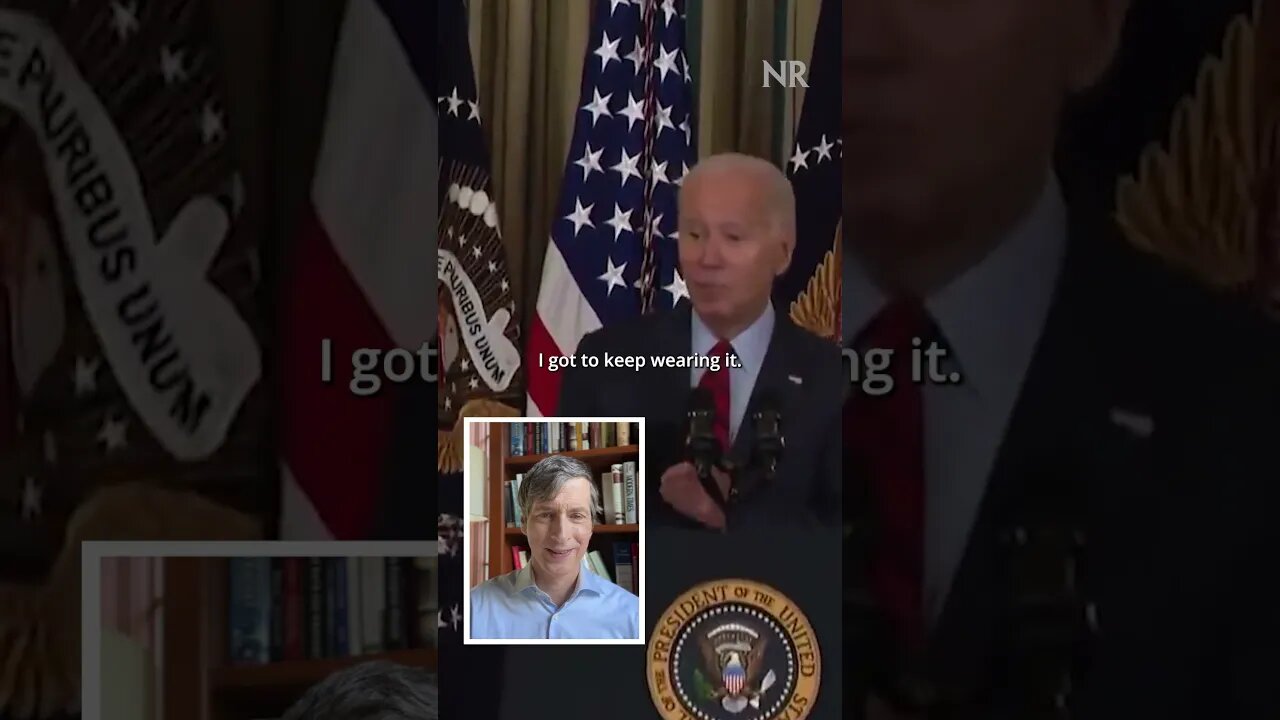 Biden Attempts to Explain Why He's Masking to the Press