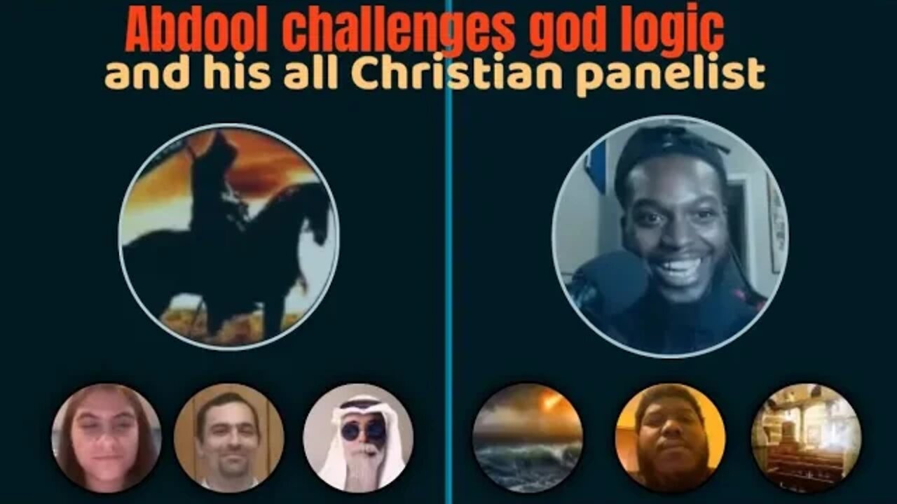 Abdool challenges god logic and his all Christian panelist