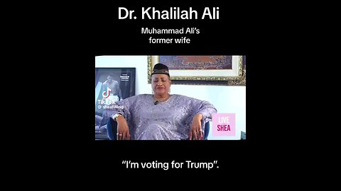 Dr Knalilah Ali is voting for Trump