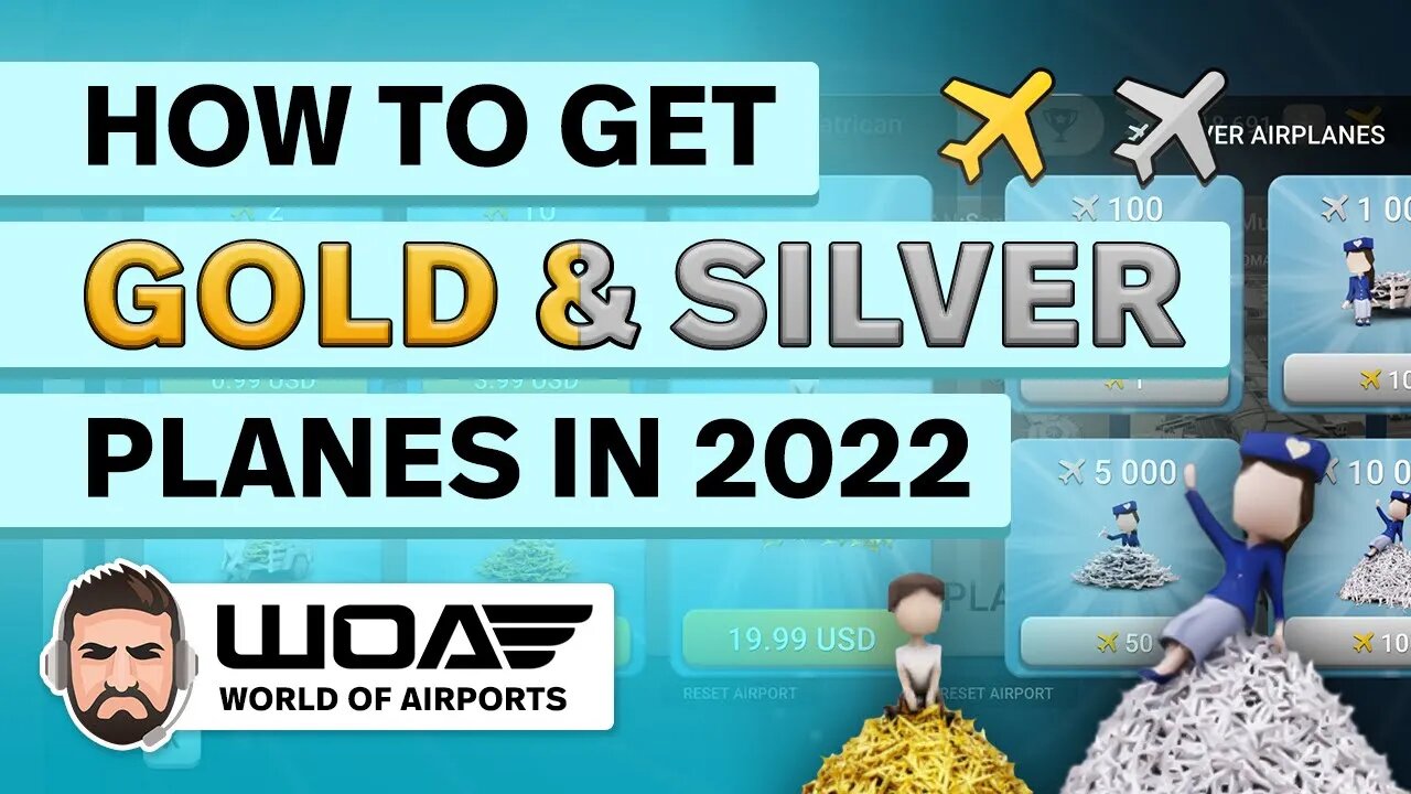 How to Get Gold Planes and Silver Planes in World of Airports