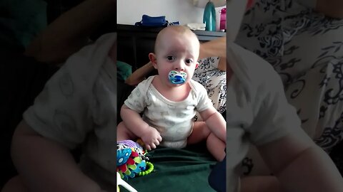 Cute Baby Playing With Phone