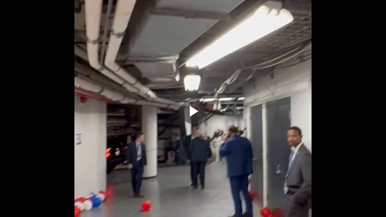 A viewer inside the DNC sent me a video of Kamala Harris leaving.