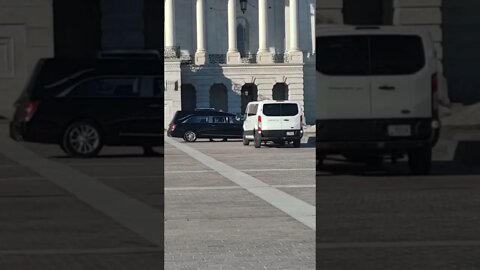 1/11/22 Nancy Drew in DC- Live Video 1- Reid Hearse still hanging out front of the Capitol...