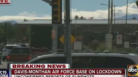 Davis-Monthan Air Force Base on lockdown