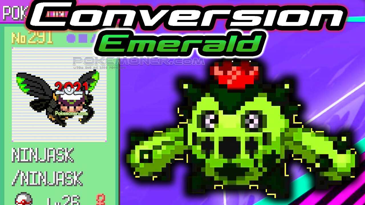 Pokemon Conversion Emerald - An Old GBA Hack ROM, a QoL Hack ROM has some pokemon have new type