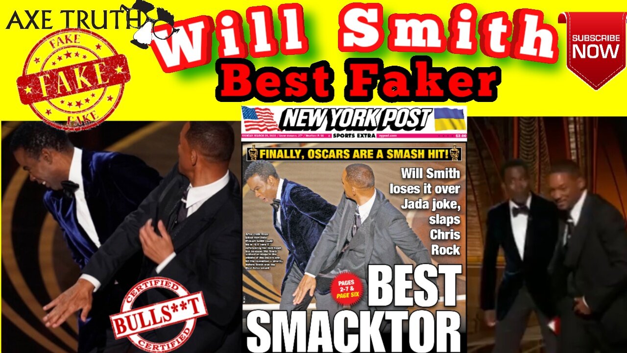 Will Smith Wins Best Fake Smacktor- Smacks Chris Rock at Oscars 2022