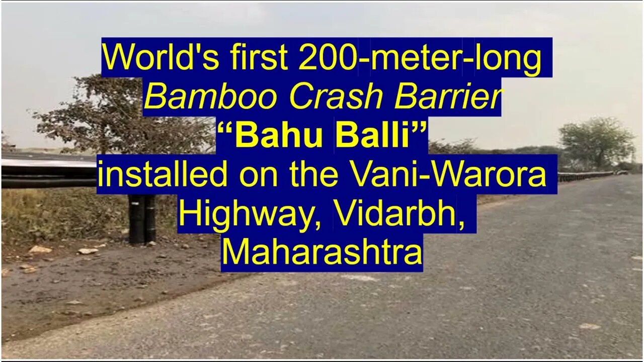 Bahu Balli | World's first | 200 meter long Bamboo Crash Barrier