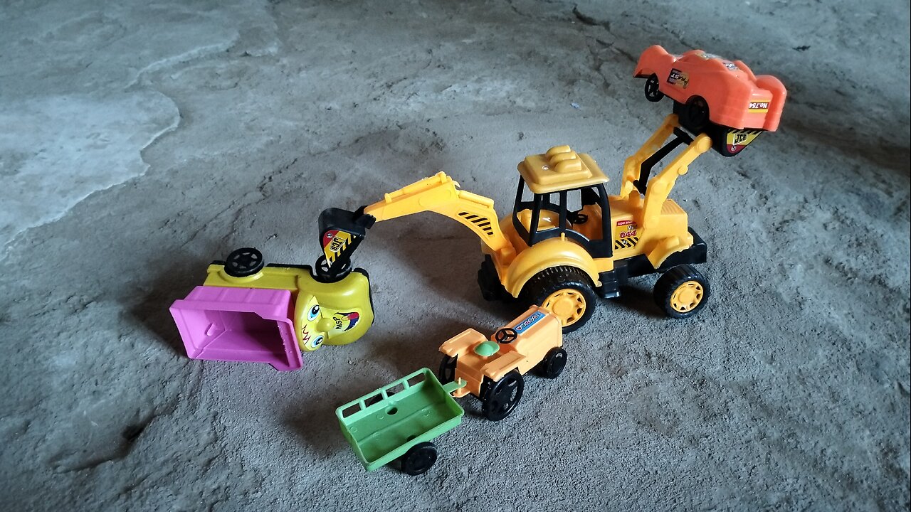 Gadi wala video | car , truck, tractor, JCB, cartoon video | Toy video