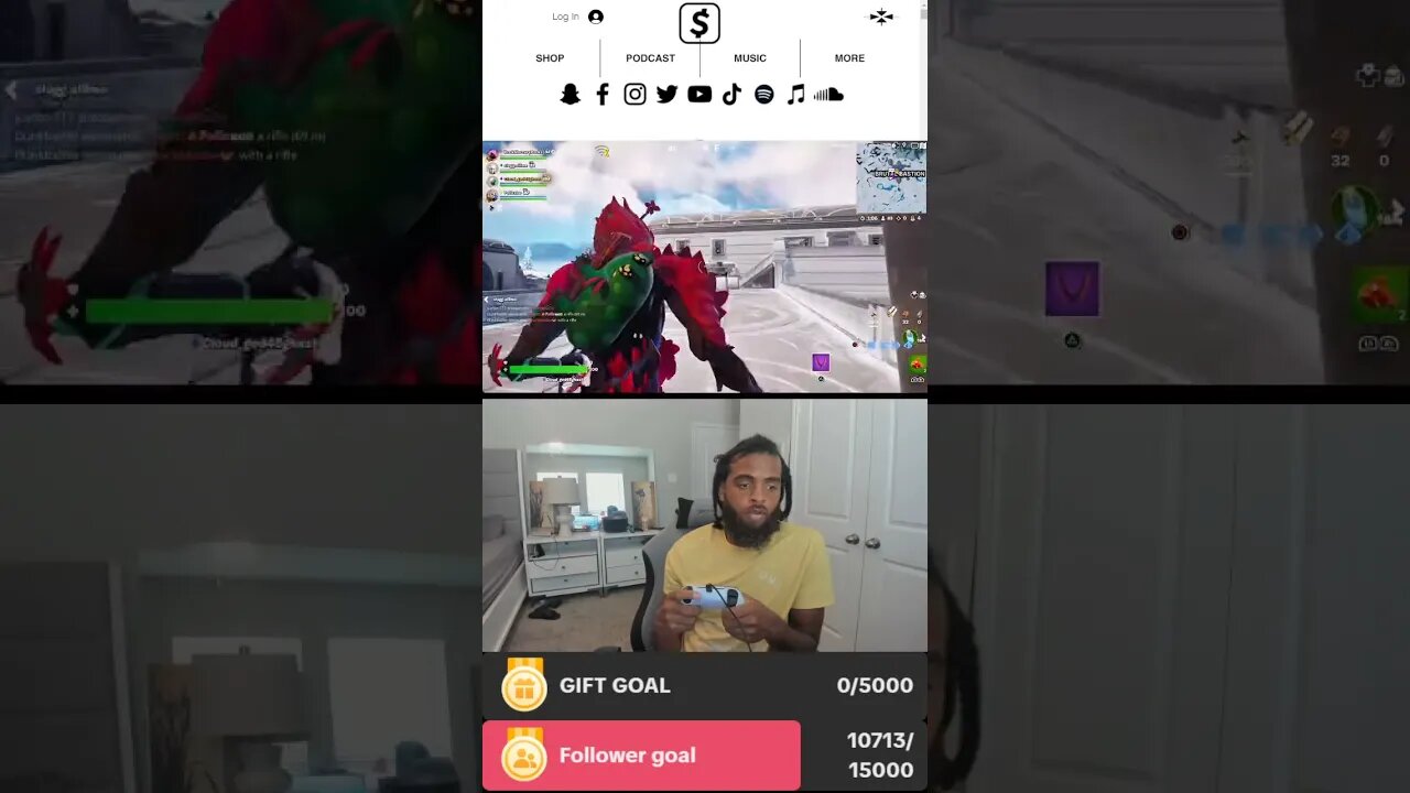 Rock Mercury plays Fortnite, live with Rockers and Mercurians on TikTok ￼￼