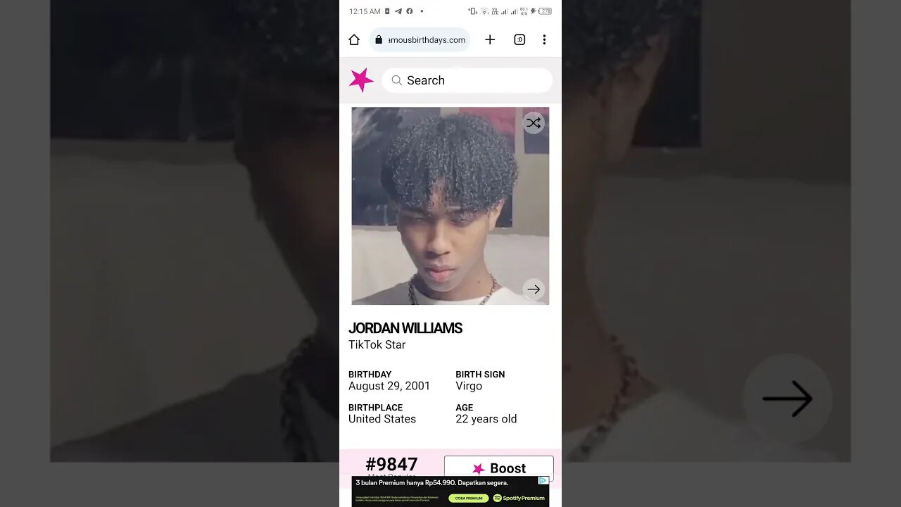 HAPPY 22 BIRTHDAY JORDAN WILLIAMS TikTok Star