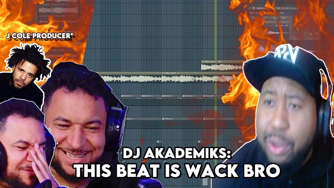 T Minus Making a Fire Beat & Dj Akademiks POPS UP 🤣🔥