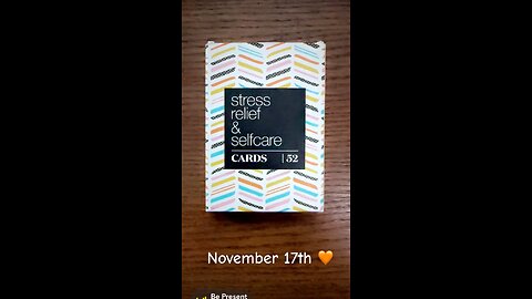 11/17/24 card: be present