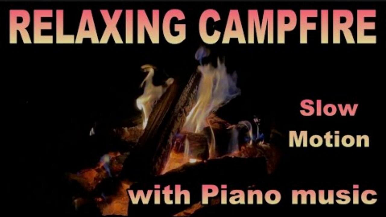 2 hour Campfire. Screen Saver. Relaxing w/ Owen Benjamin Performing Piano Music in 1080p