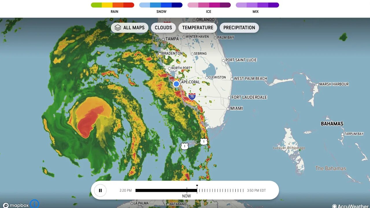 HURRICANE IDALIA CAPE CORAL 2:10 PM 8/29/2023