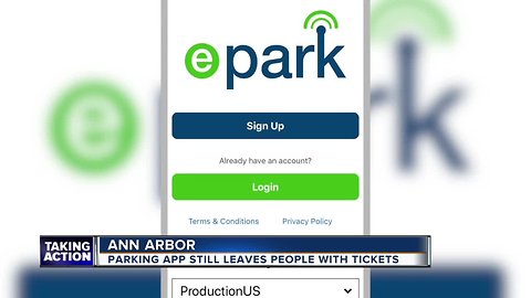 Parking App causing some problems for some folks in Ann Arbor