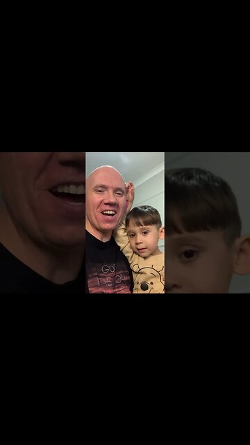 My little boy came to visit me when I was doing video editing