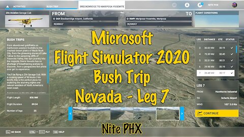 MSFS2020 Multiplayer Bush Trip Nevada Leg 7