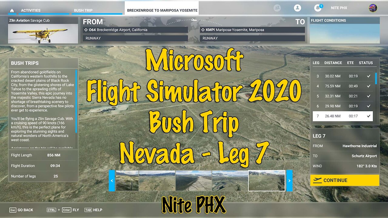 MSFS2020 Multiplayer Bush Trip Nevada Leg 7