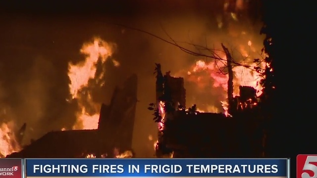 Crews Take On House Fires In Frigid Temperatures