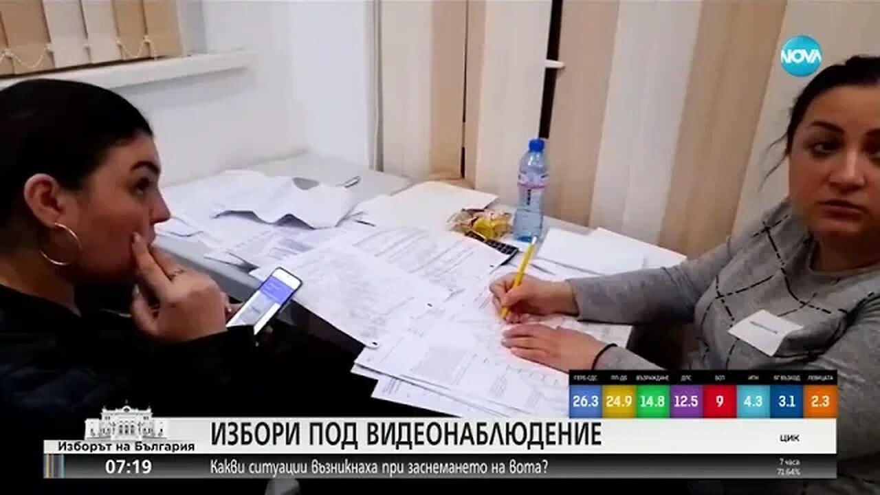 Комични ситуации по време на видеонаблюдението на вота