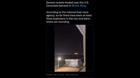 Rockets Hit Near US Consulate in Iraq