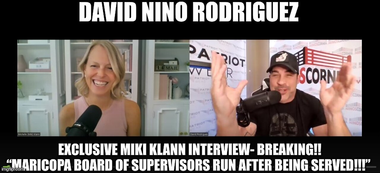 MIKI KLANN INTERVIEW- BREAKING!! ''Maricopa Board of Supervisors RUN After Being Served!'