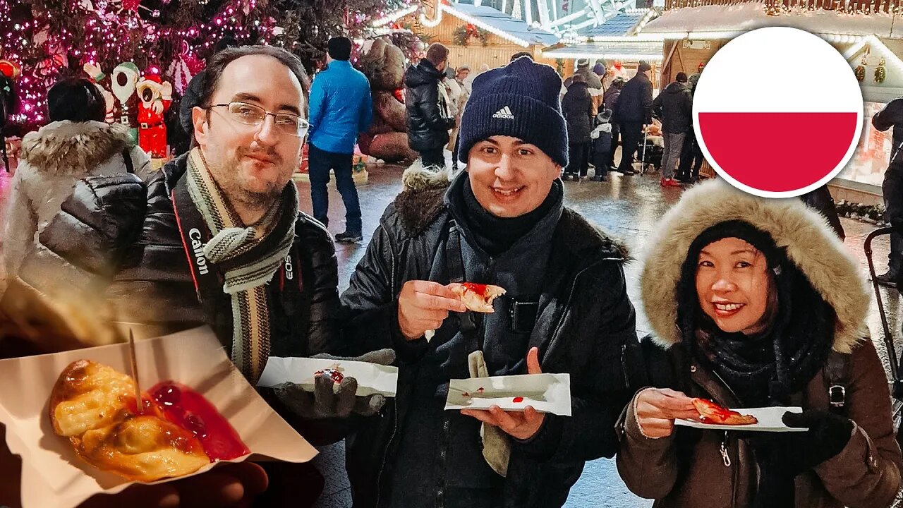 $2 Oscypek Grilled Sheep Cheese in Katowice Christmas Market 🇵🇱