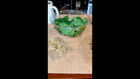 Eating Kroger Spinach DijonSalad Kit For One, Dbn Heights, MI, 12/4/24