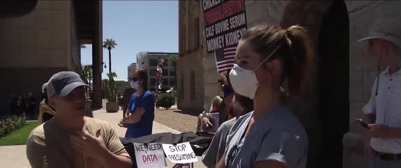 Arizona nurses launch counter-protest