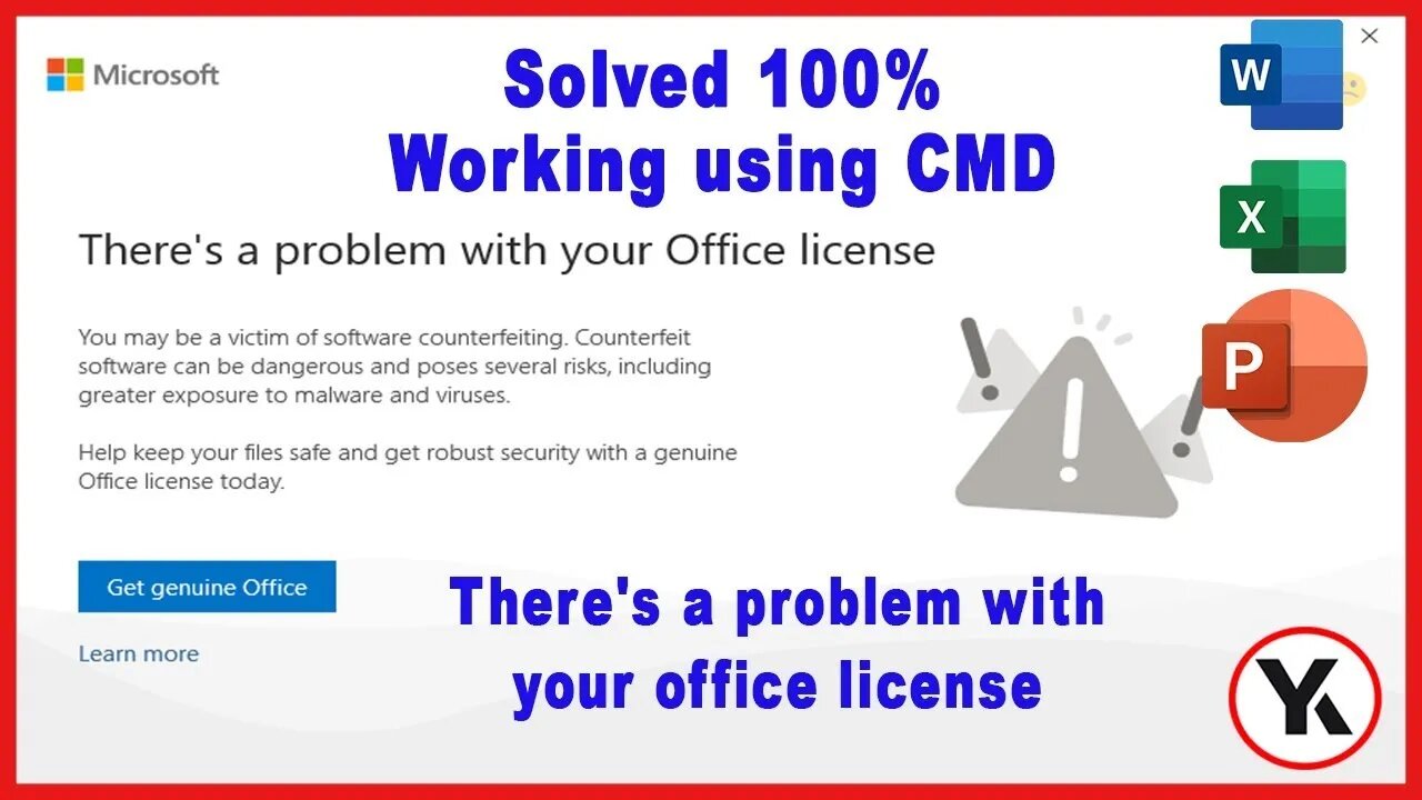 How To Remove Get Genuine Office Notification | Fix your Office license is not genuine