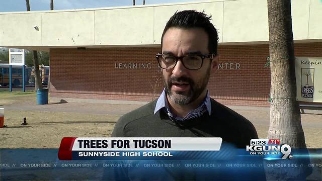 Sunnyside students plant "Trees for Tucson"