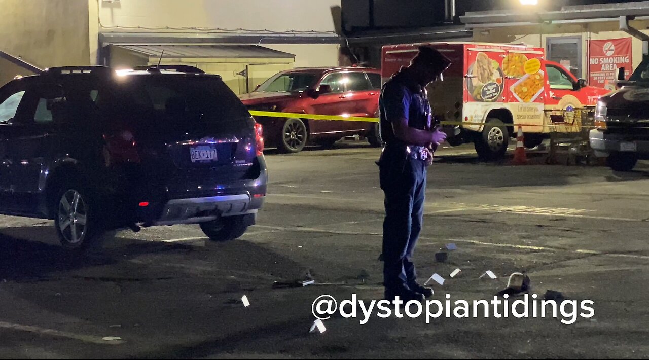 Police investigate a shooting scene behind Holy Land Bakery in NE Minneapolis 7/14/24