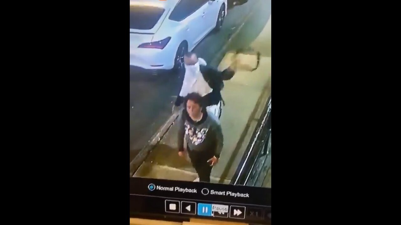 Surveillance Video Shows Woman Accosted In NYC By Man With A Belt