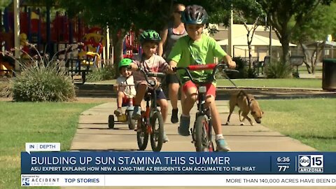 Building up sun stamina this summer