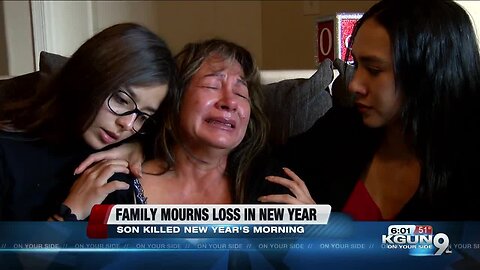 Family mourns loss of son killed New Year's morning