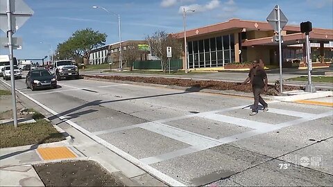 New HAWK Crosswalks now active on Lakeland road