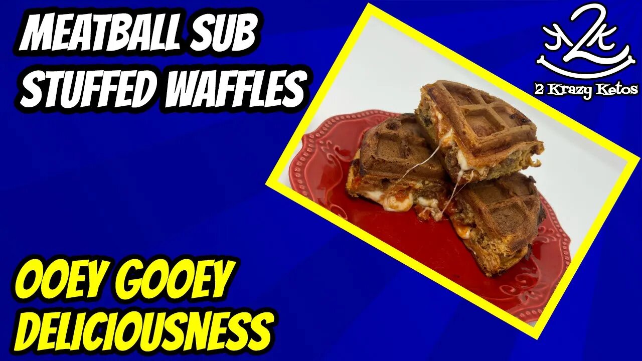 Meatball sub stuffed waffles