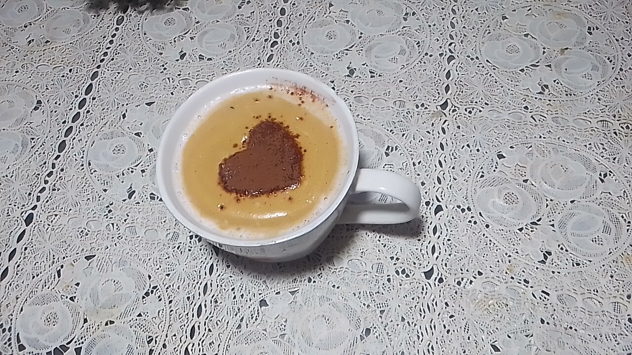Coffee painting Tamplate Homemade