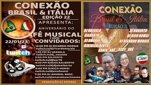 Conexão Brasil x Italia #022(22Jan23)