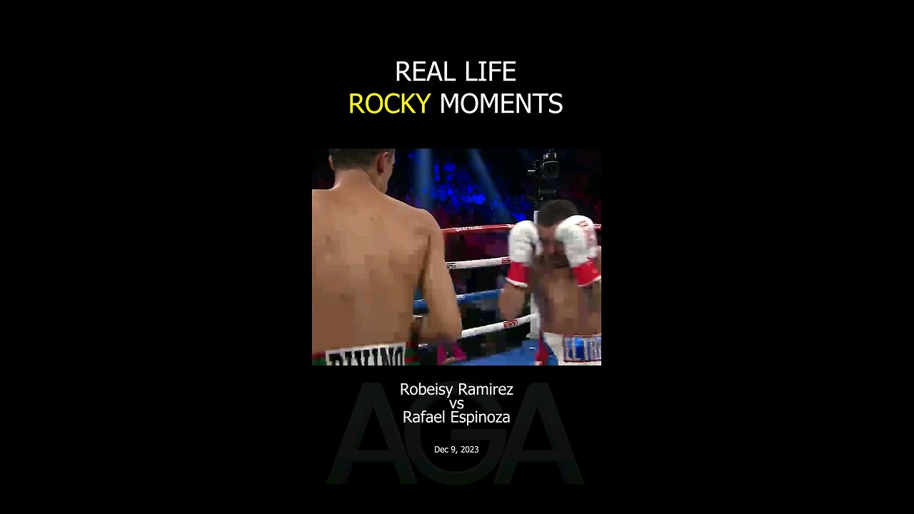 Real Life Rocky Moment 🥊🤯 Ramirez vs. Espinoza